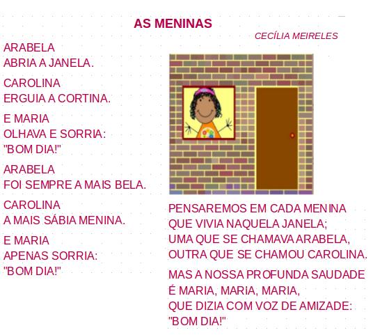 as meninas, leitura, poesia, Cecília Meireles,TuxPaint